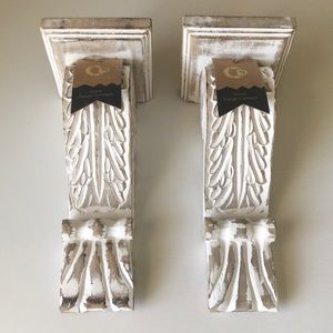 Casa Decor Home Design Concepts Wood Scroll Design (2 Piece) NWT